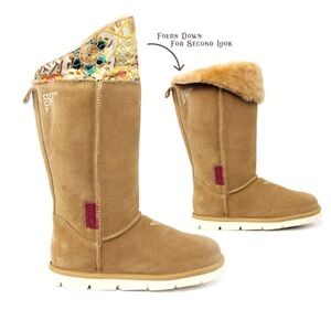 Superlamb Mongol Boot in‎ Tan Size 10